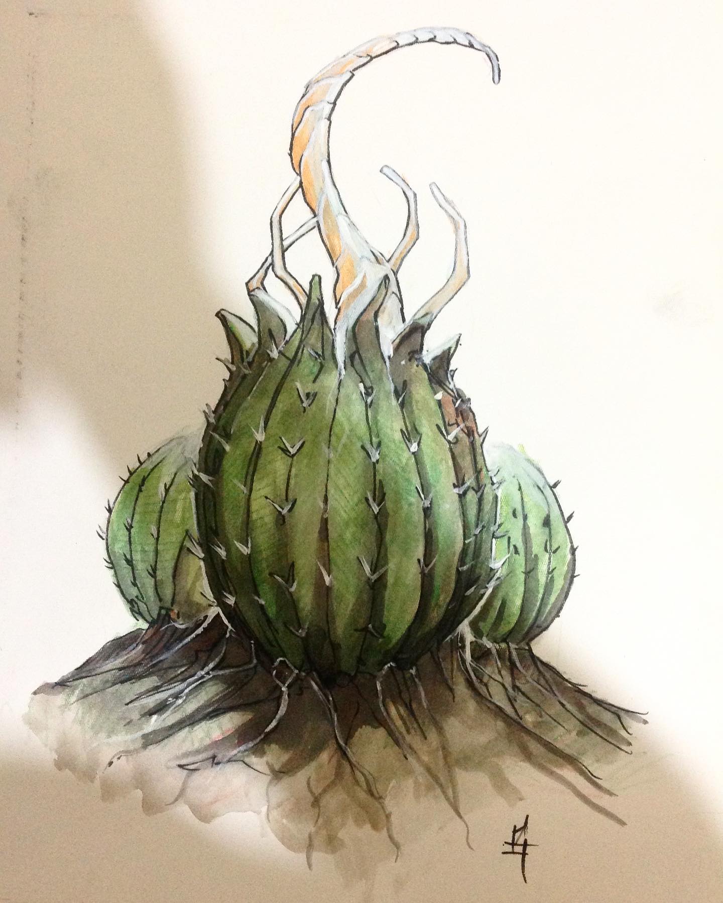 Obra "Evolución" en técnica mixta por Gabriel Sandoval @gabosand #biznaga #sono...